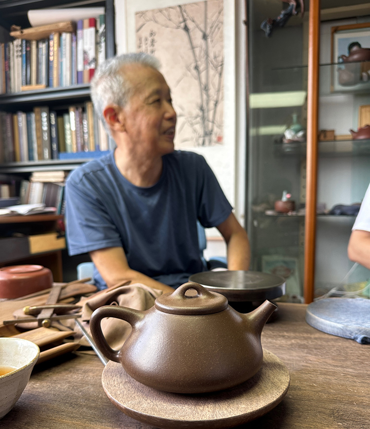 赵江华收藏的顾景舟制石瓢壶