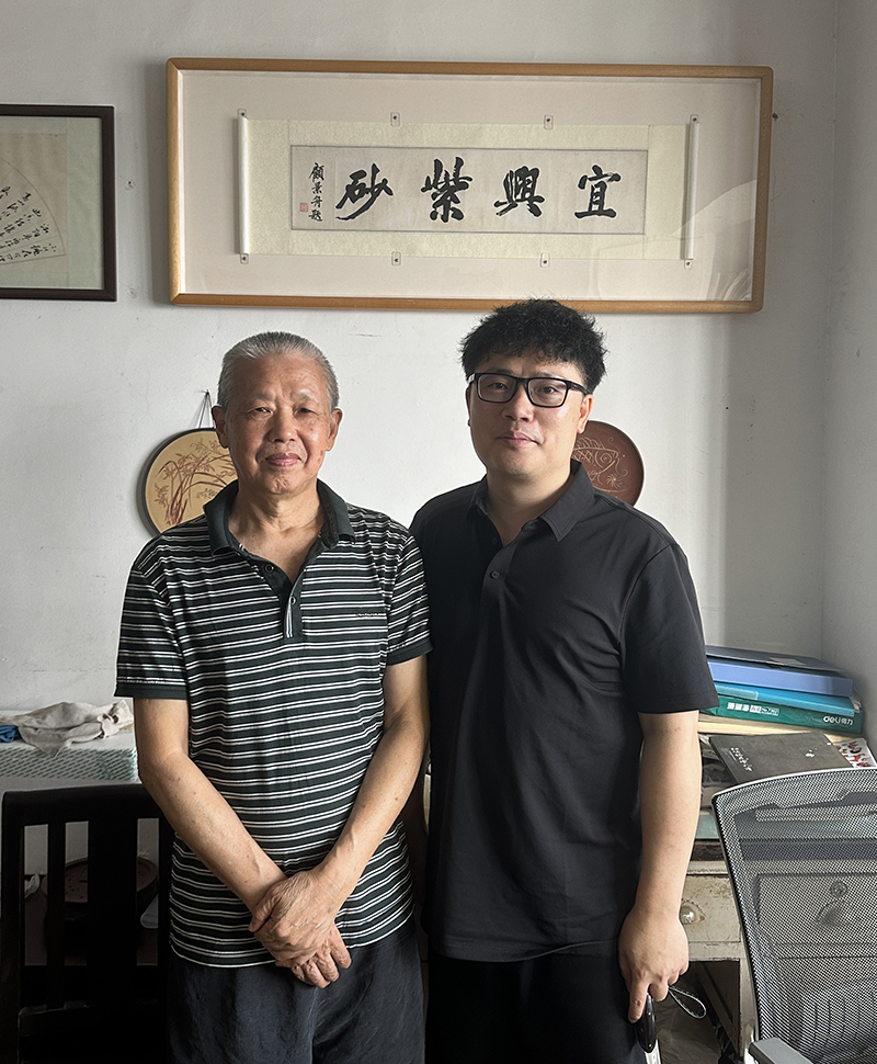 宜兴赵江华与淘壶人高子墨合影