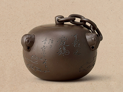 鲍仲梅制范曾书画拨浪锤壶拍卖价格