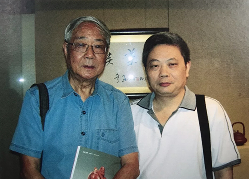 曹亚麟大师和清华美院教授张守智合影