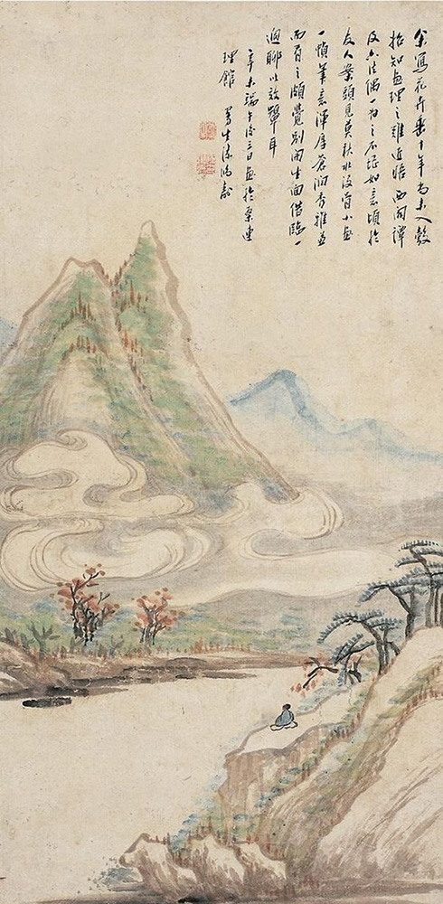 陈鸿寿绘画观云图