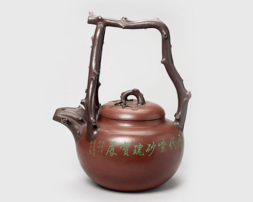 范洪泉制谭泉海刻大瑰宝提梁壶拍卖记录