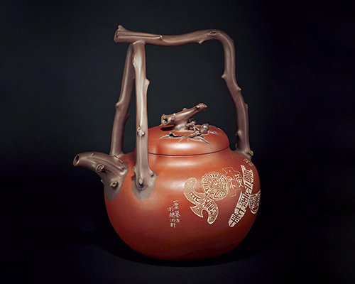 范洪泉制毛国强刻大东坡提梁壶拍卖成交价