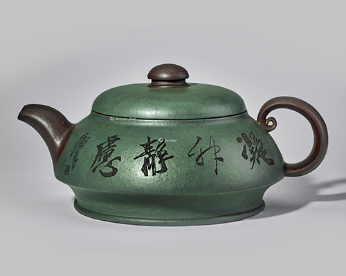 范洪泉制黄胄书画凝神静虑壶拍卖价格