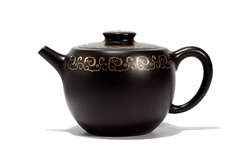 汤先武制巨轮珠慈珠壶描金