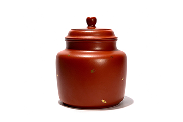 汤先武制沛春茶叶罐戗金