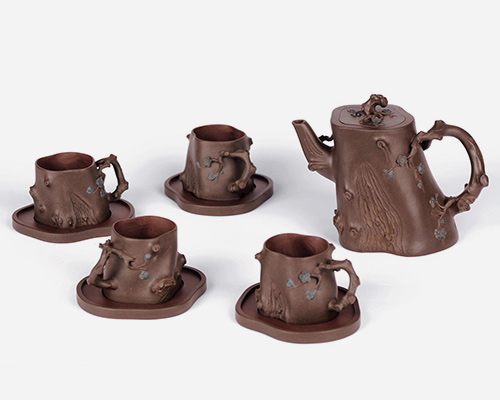 何道洪制歪嘴梅桩套壶拍卖价格