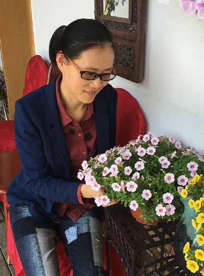 何叶大师在赏花