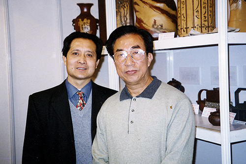 邵顺生与国大师谭泉海合影