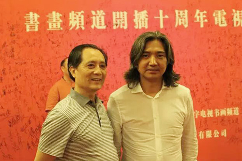 邵顺生与著名雕塑艺术家吴为山合影