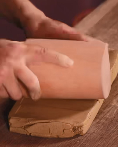 史宝林手工制作紫砂壶2