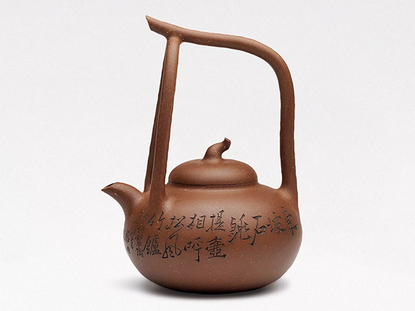 谭泉海刻汪寅仙制滔滔提梁壶拍卖