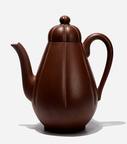 王寅春制高瓜紫砂壶