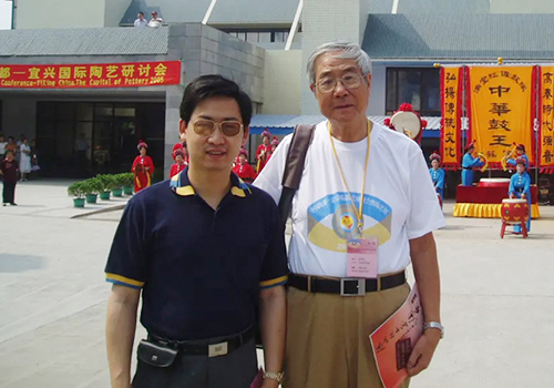 姚志源大师与清华美院张守智教授合影