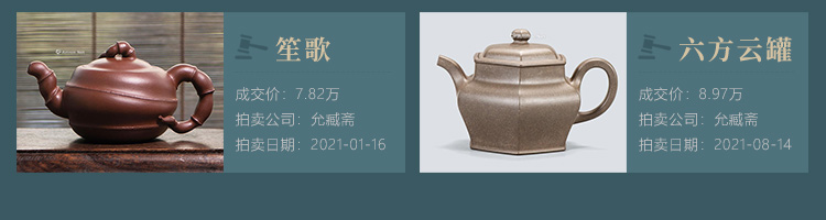 恽志培老师作品笙歌壶、六方云罐壶拍卖行情