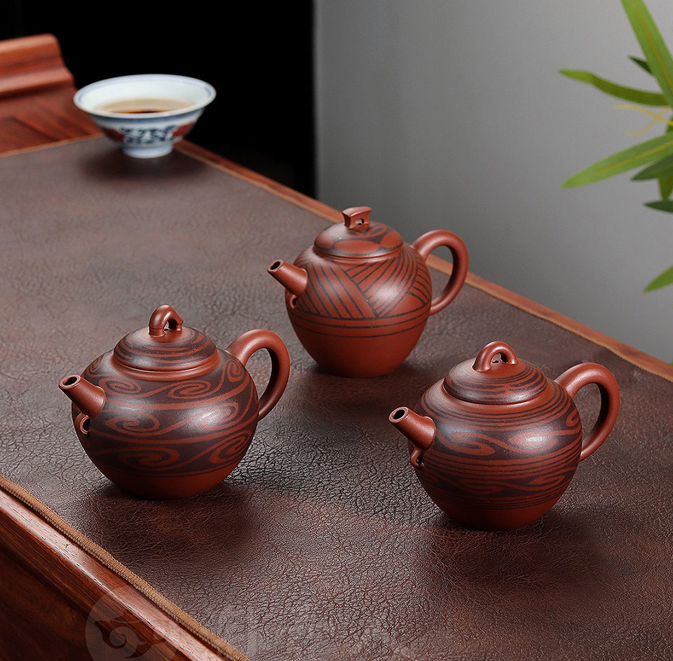 余伟辉制红山文化系列紫砂壶