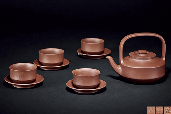 赵江华制九头提壁紫砂茶具套组拍卖