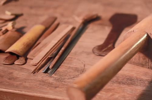 周桂珍大师的制壶工具