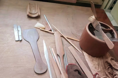 周桂珍大师的制壶工具