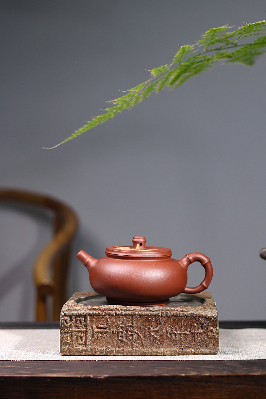 名家惠祥云作品《全手竹报平安》