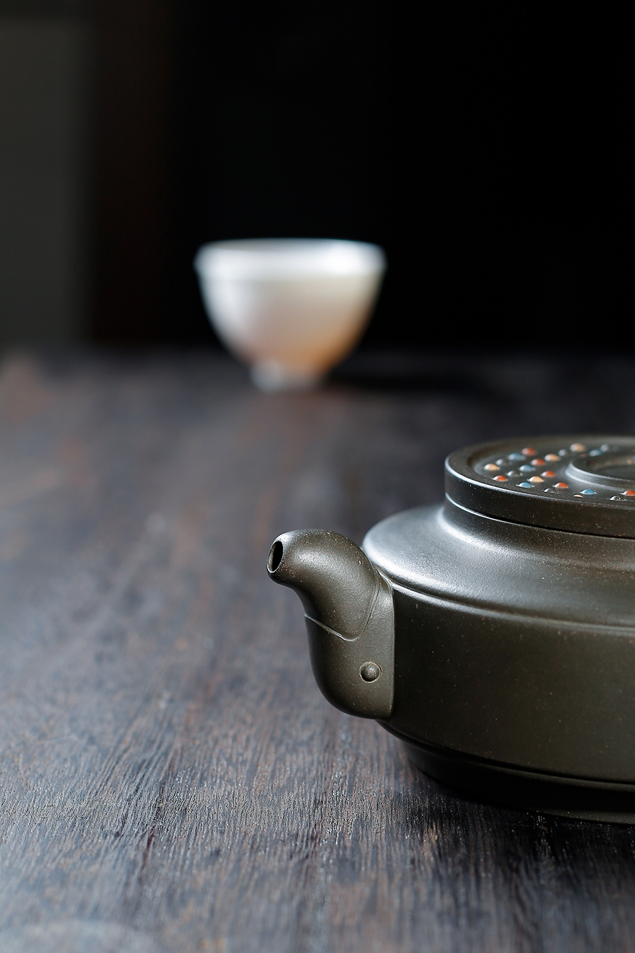 名家刘建平作品《夔龙拱璧壶》