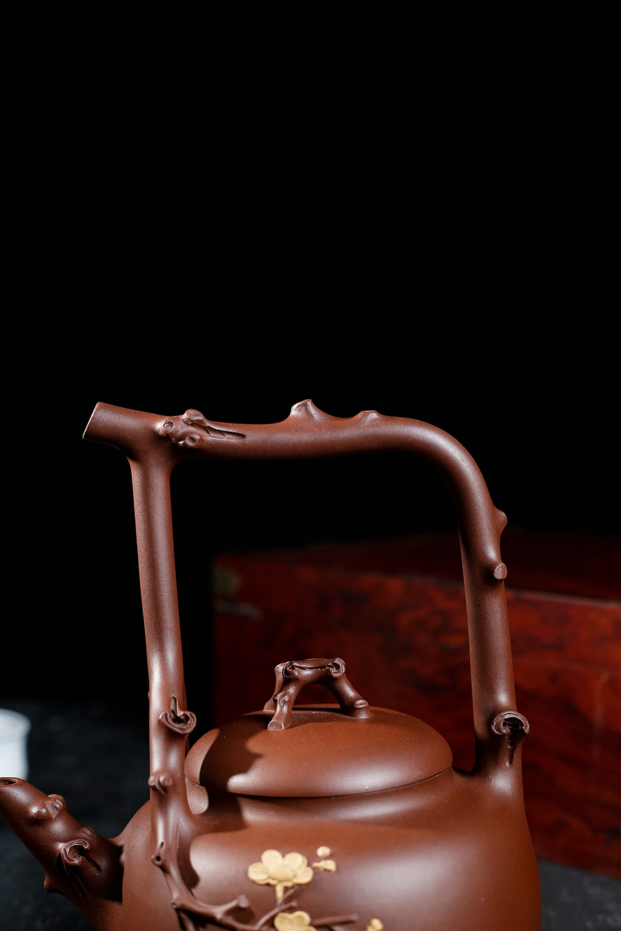 名家曹婉芬作品《全手梅花大提梁》