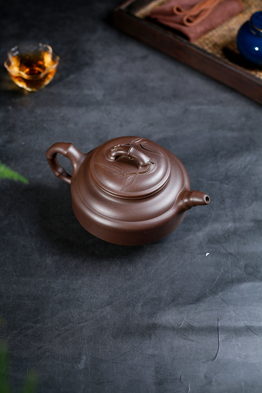 名家何燕萍作品《双线竹鼓》