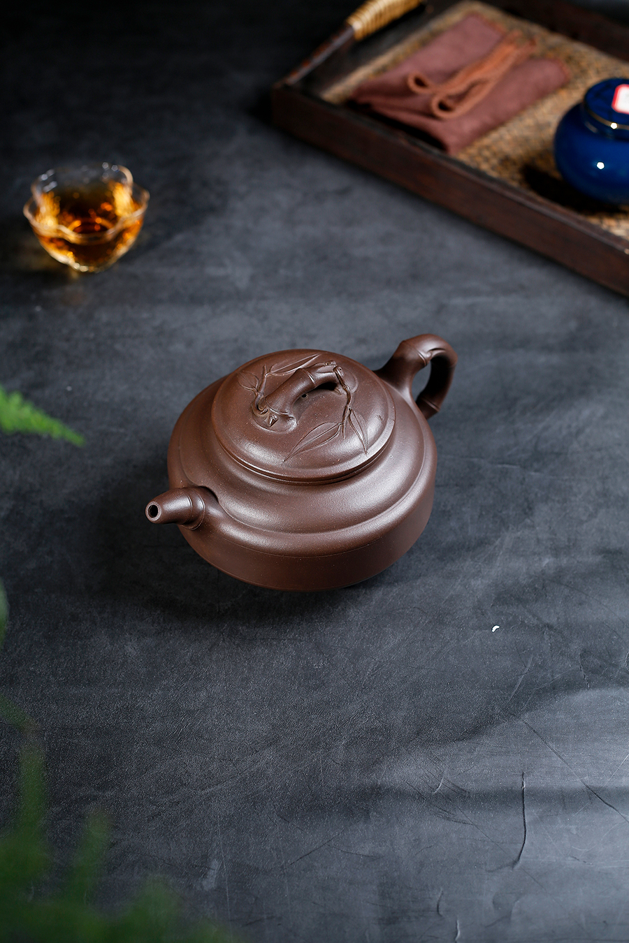 名家何燕萍作品《双线竹鼓》