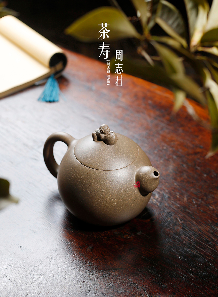 名家周志君作品《茶寿(鲍志强铭)》