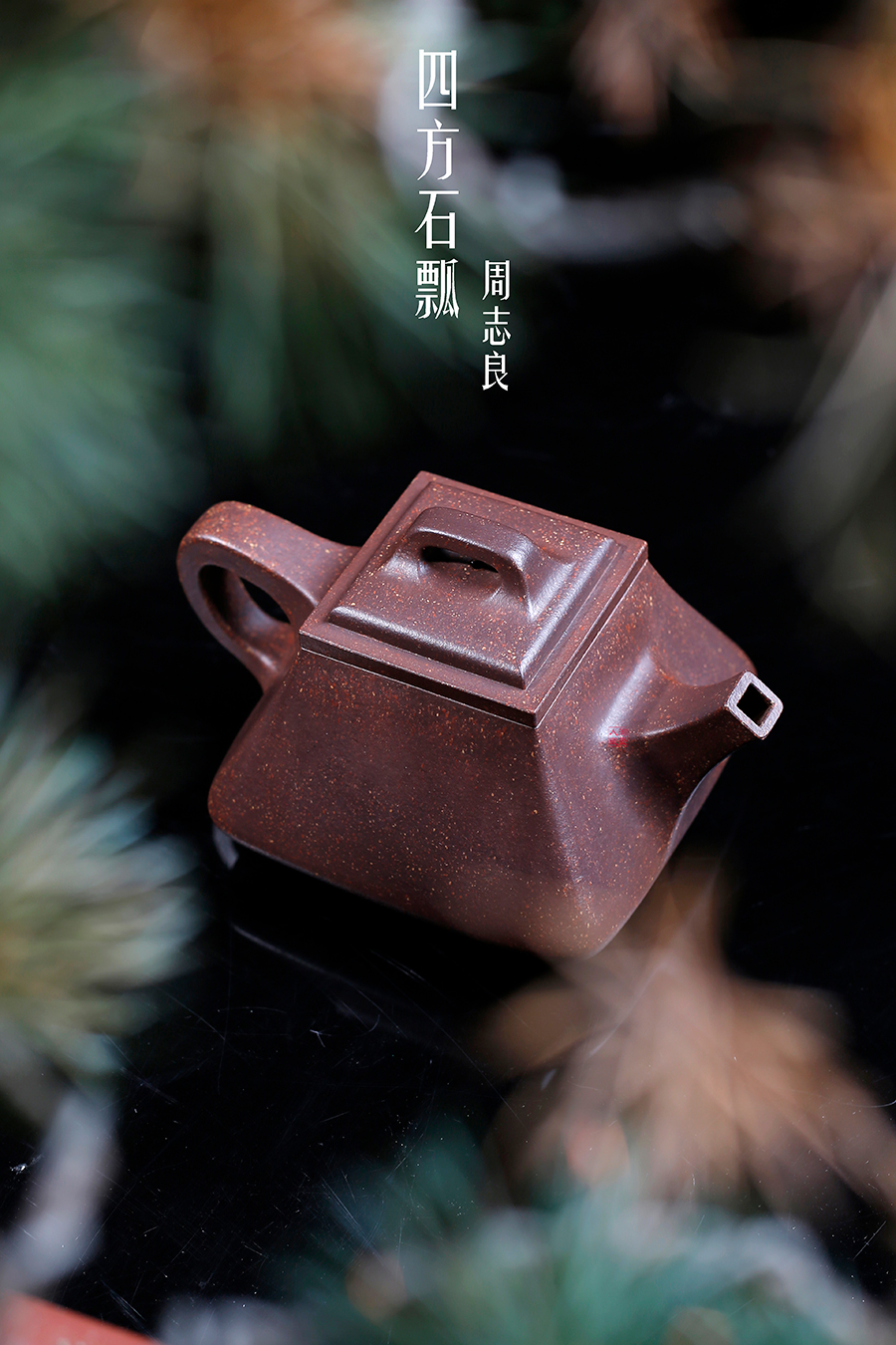 名家周志良作品《四方石瓢》