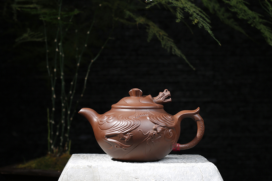 名家徐元明作品《全手云龙(薄胎)》