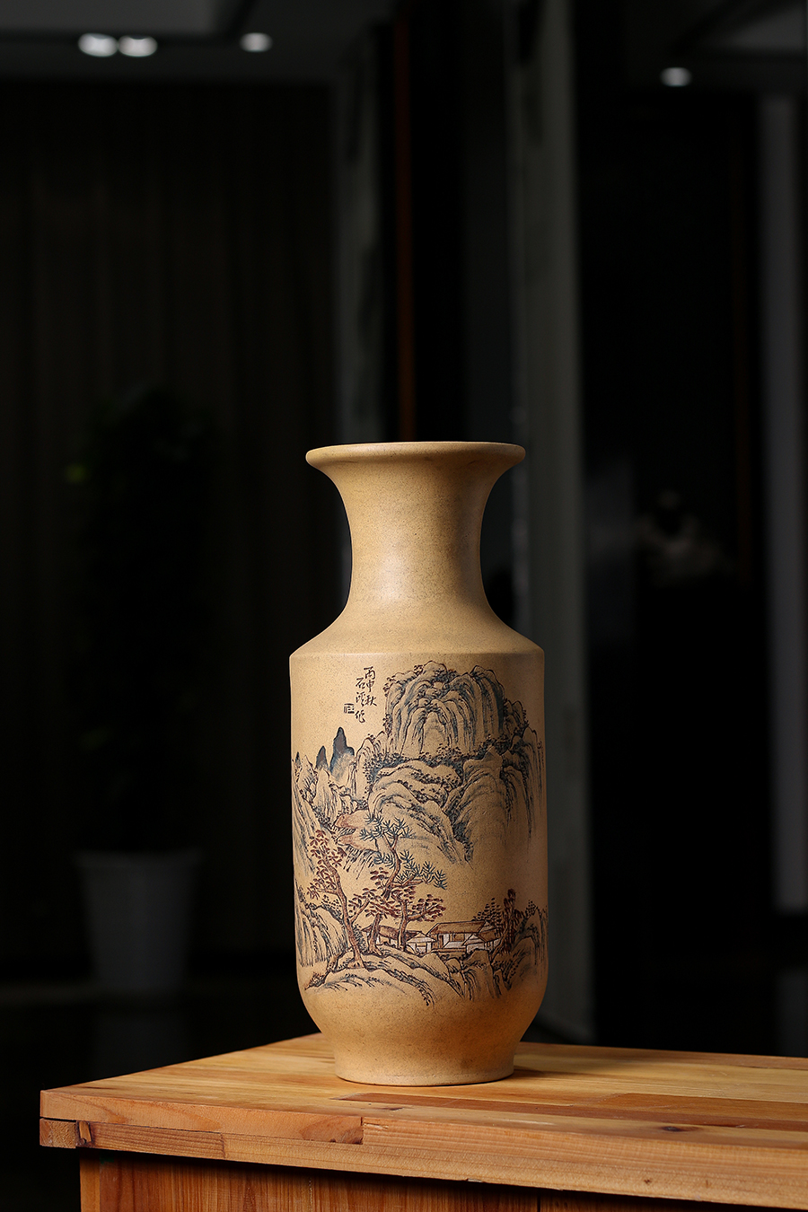 名家任淦庭《粉浆赏瓶(对)》