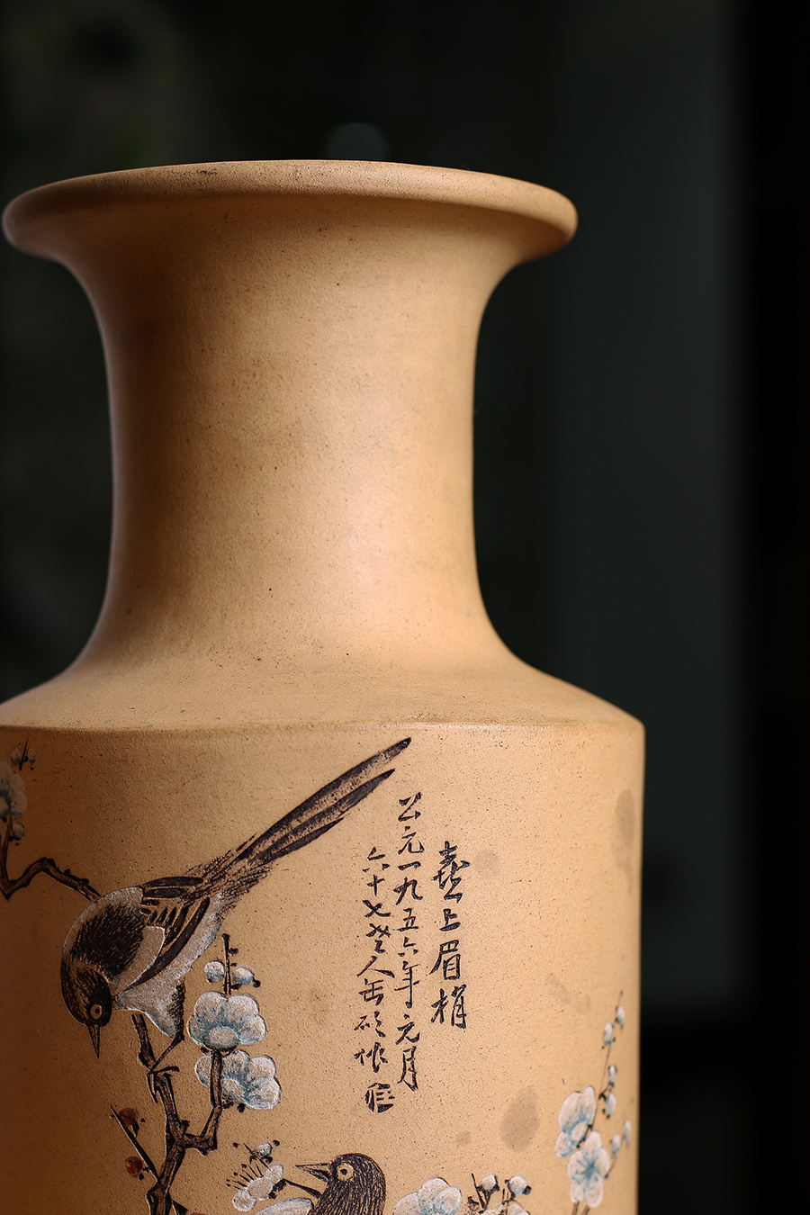 名家任淦庭《粉浆赏瓶(对)》