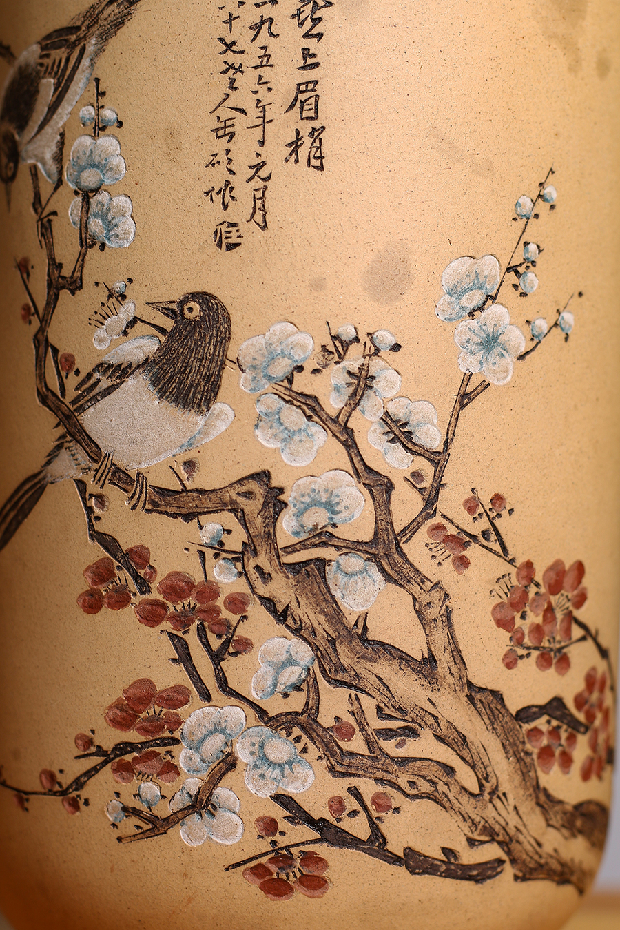 名家任淦庭《粉浆赏瓶(对)》