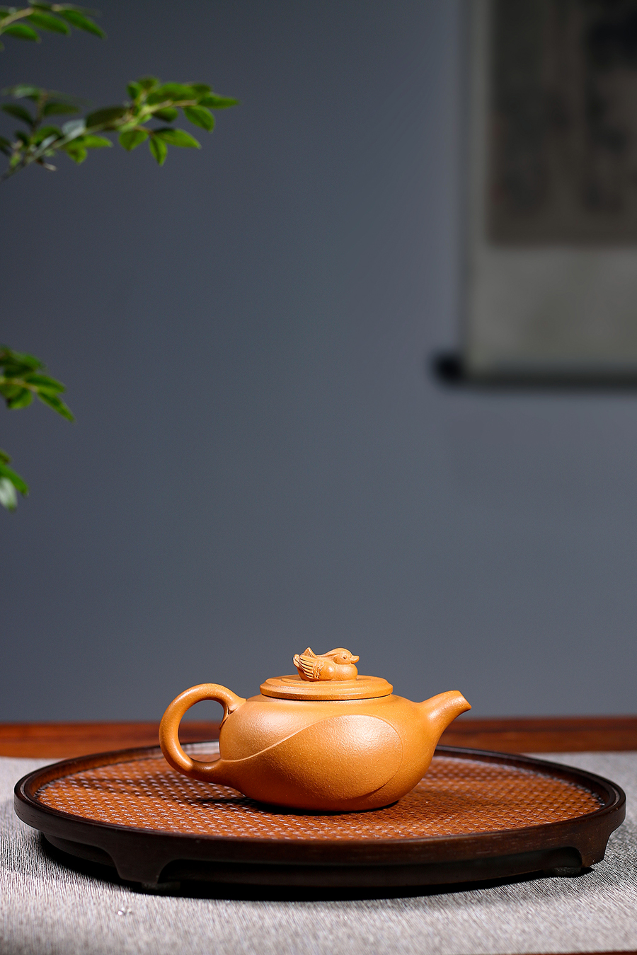 名家周菊英作品《和气鸳鸯》