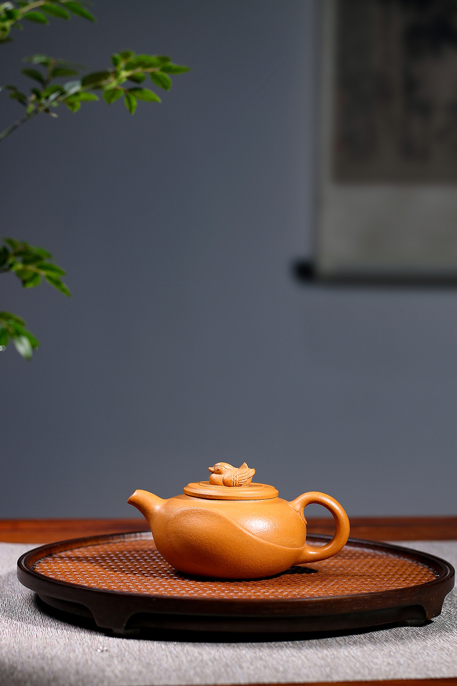 名家周菊英作品《和气鸳鸯》