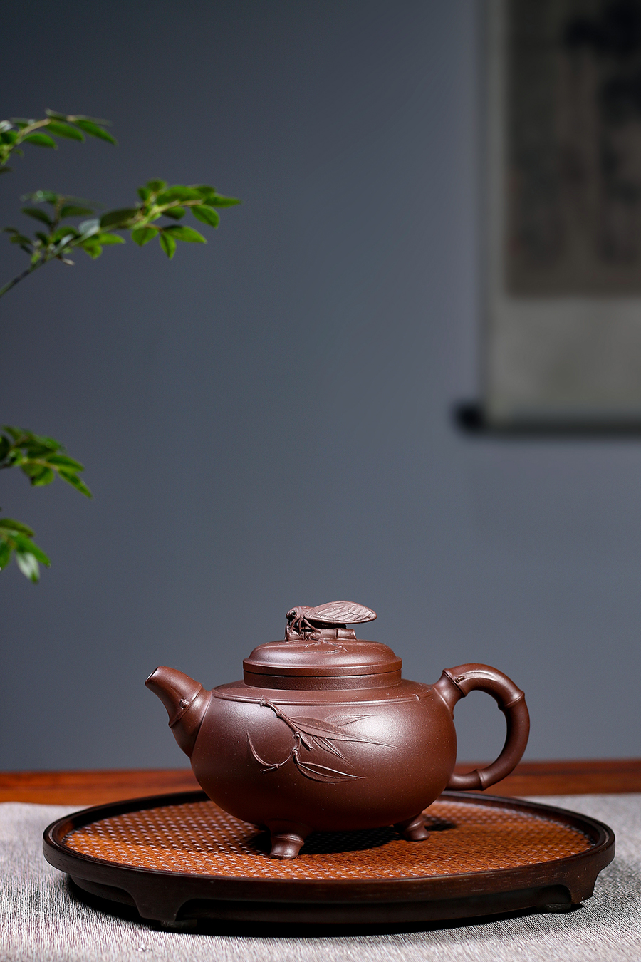 名家周菊英作品《知足》