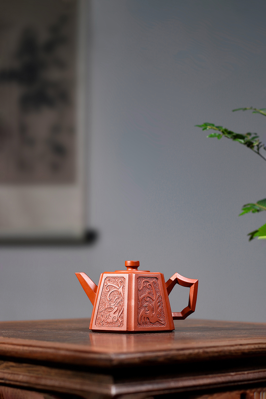 名家顾斌武作品《六方龙凤》