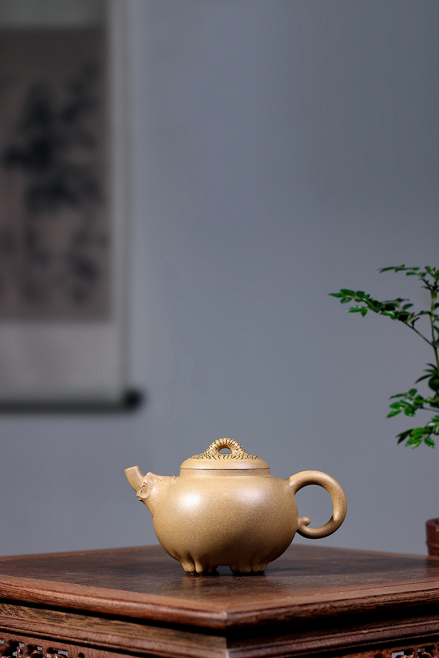 名家陈国良作品《虎虎生风(薄胎)》