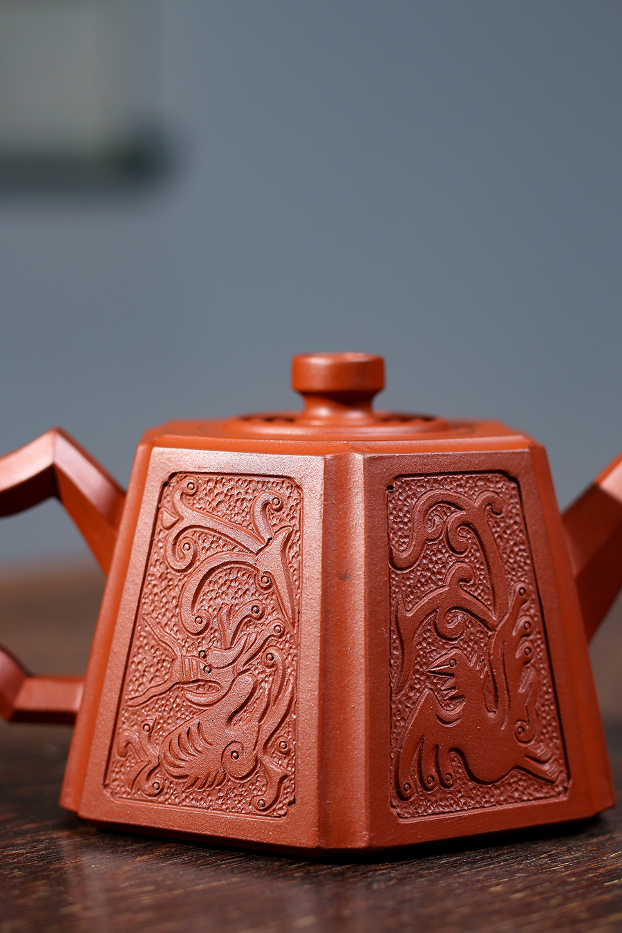 名家顾斌武作品《六方龙凤》