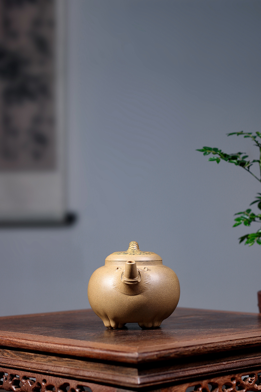 名家陈国良作品《虎虎生风(薄胎)》