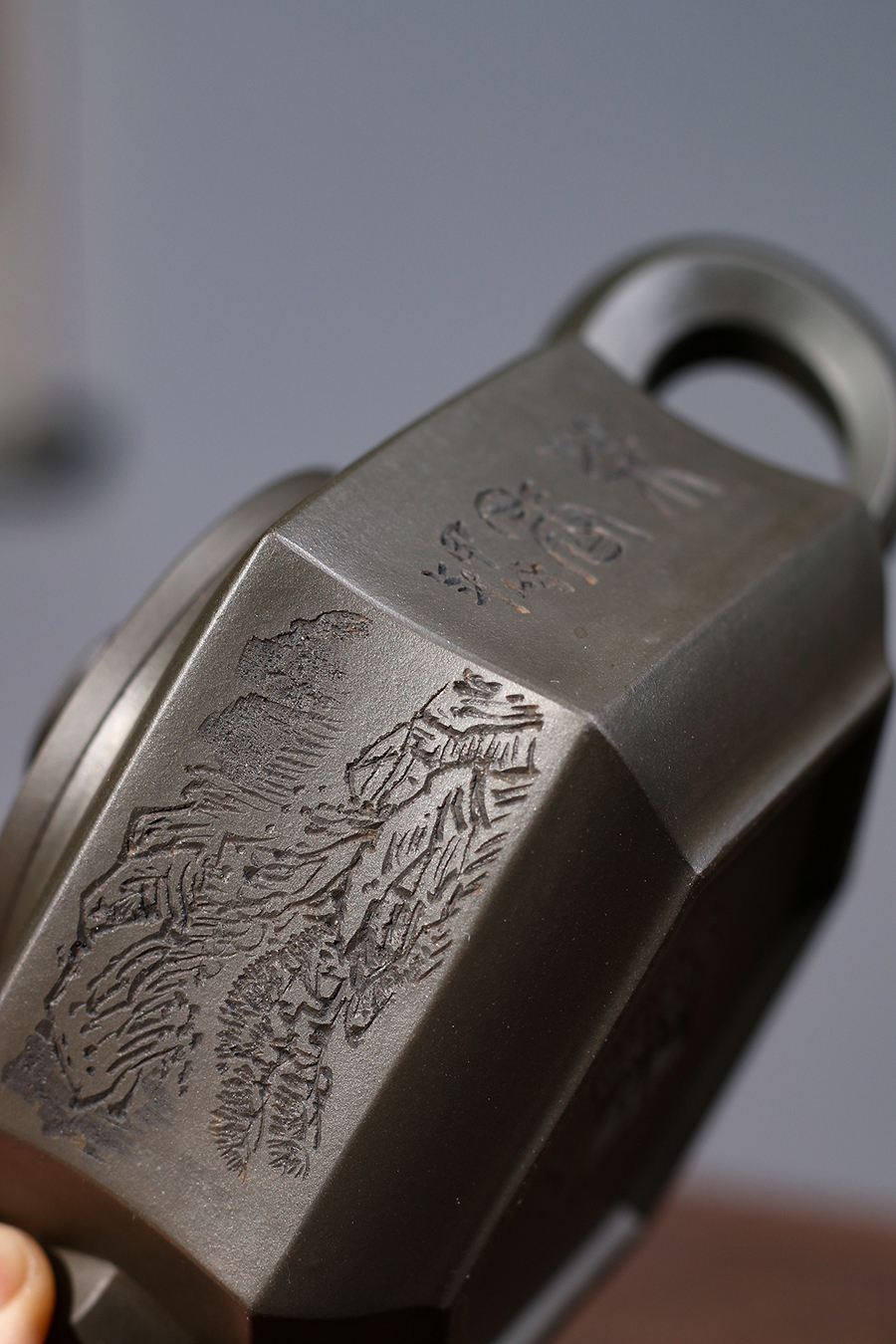 名家庄玉林作品《六方玉壁(毛国强铭)》