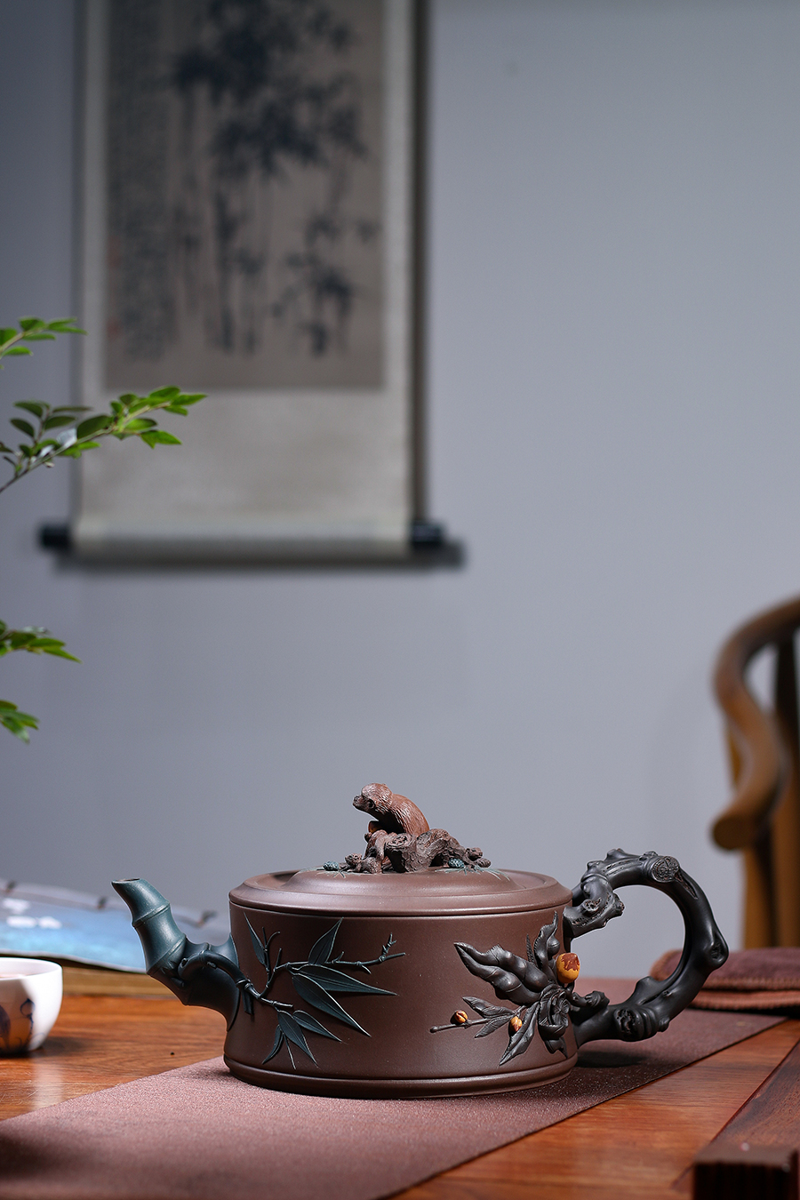 名家顾道荣作品《祝寿》