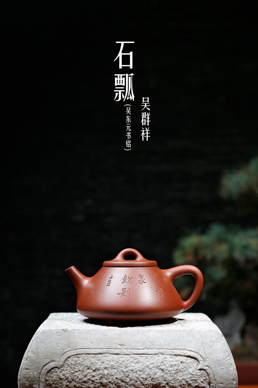 名家吴群祥作品《石瓢(吴东元书铭)》