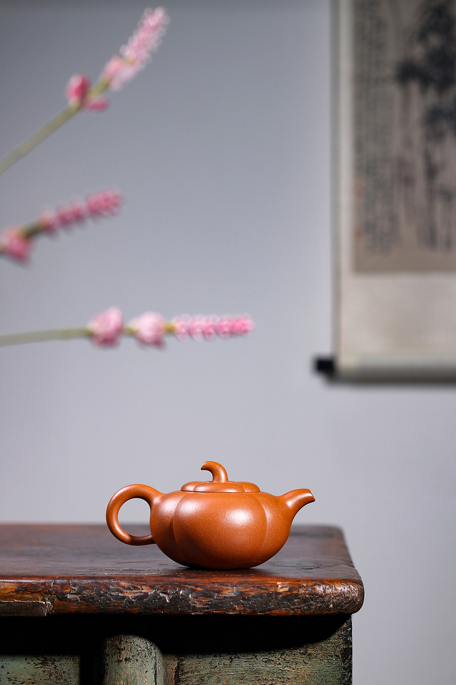 名家姚志泉作品《全手海棠壶(鲍仲梅书铭)》