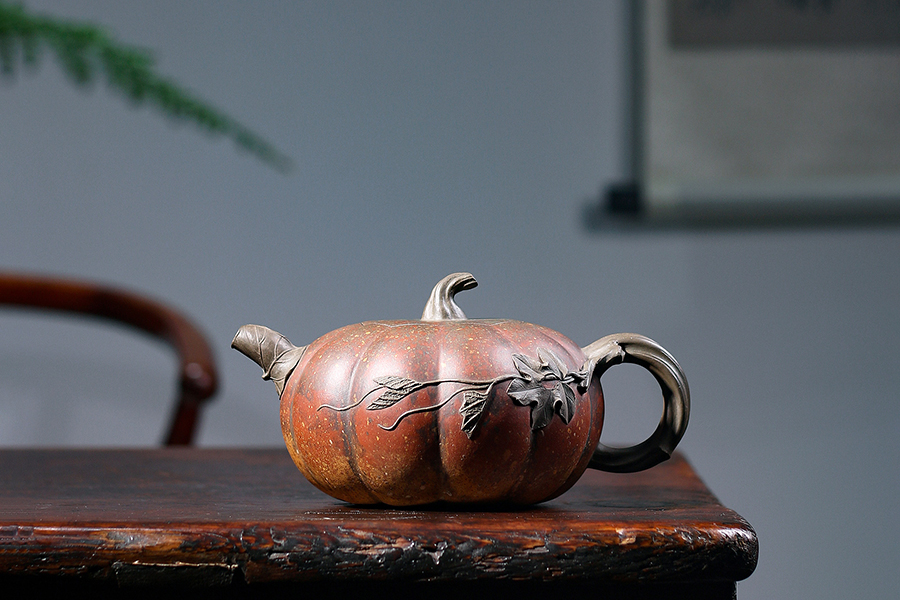 名家张正中作品《全手南瓜壶》