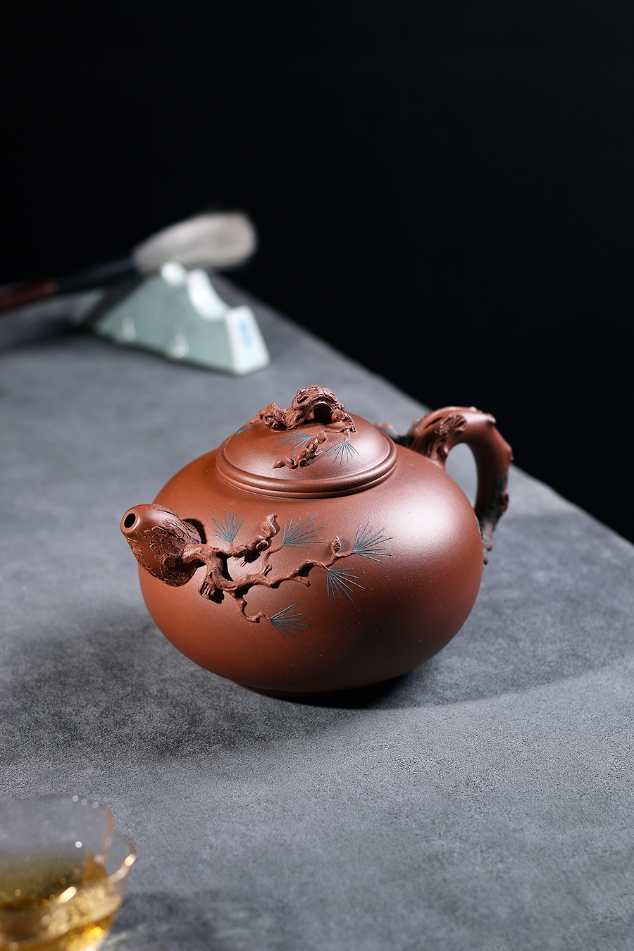 名家储亦斌作品《松趣》