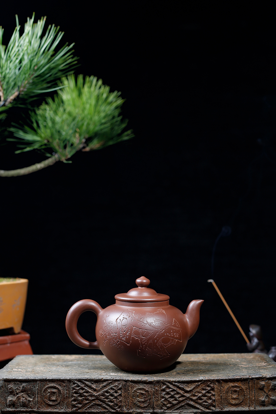 名家鲍志强作品《陶缘》