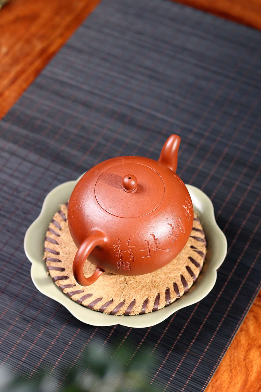 名家季益顺作品《全手小一粒珠(范曾书画·鲍志强陶刻)》