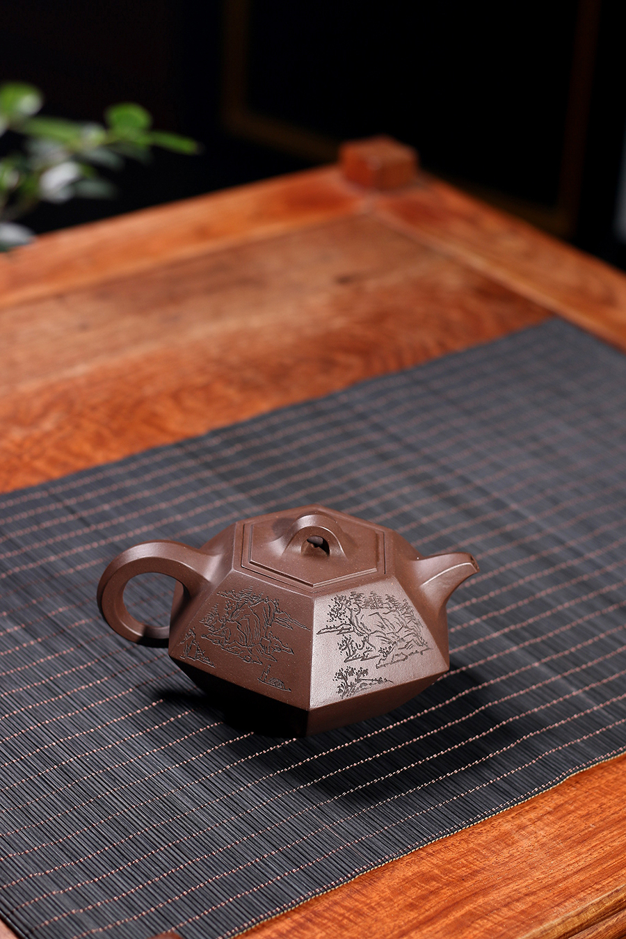 名家周尊严作品《六方合斗(毛国强铭)》